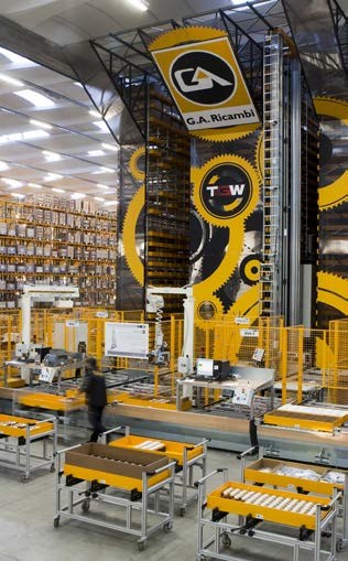 G.A. Ricambi automated warehouse in Italy